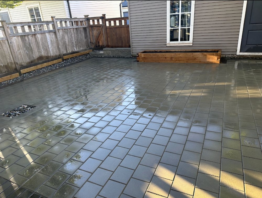 Paver patio and walkway project 4